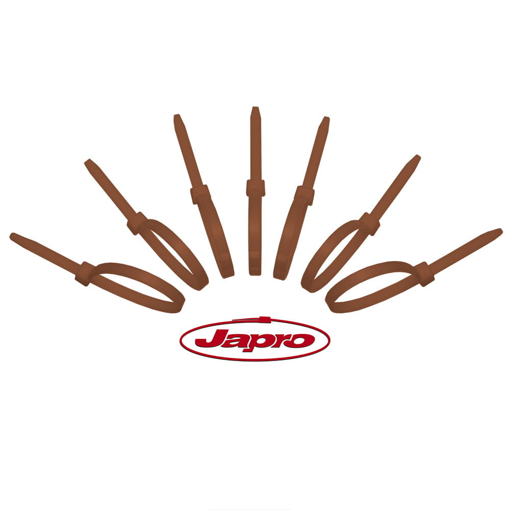 Opaska zaciskowa brązowa OZ 100/2.5 (100 szt.)