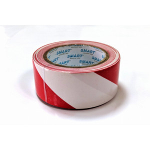 Taśma ostrzegawcza BIAŁO - CZERWONA